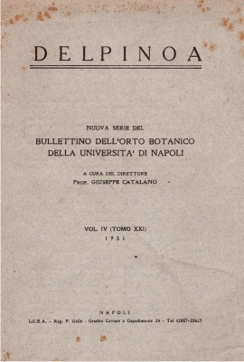 Delpinoa, IV 1951