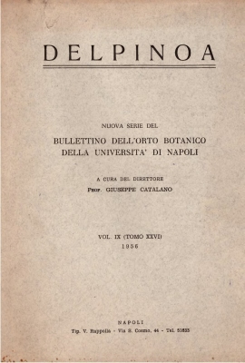 Delpinoa, IX 1956