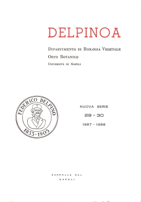 Delpinoa, n.s., 29-30. 1987-88 [1991]